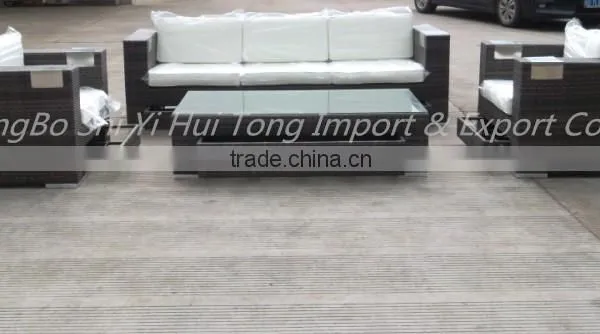 Used High Quality PE Rattan Outdoor Wicker Furniture