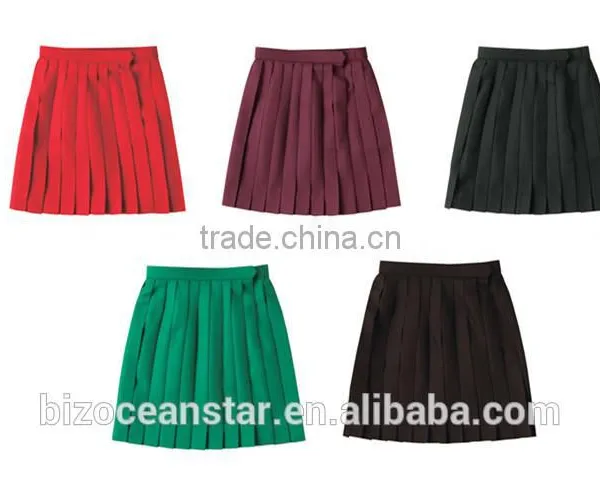 Lovely Colorful Casual Summer Pleated School Skirt for the Girl Students Girls Skirts photo-2