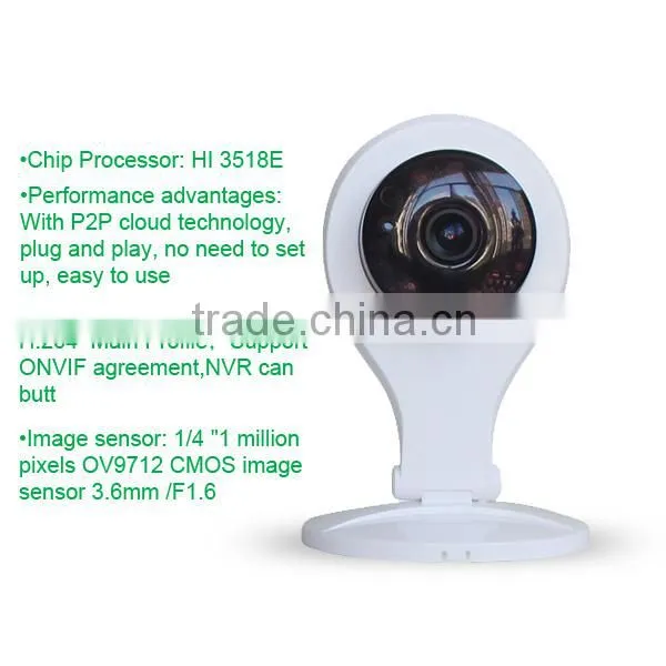 RJ45 100M / 1000M Base-TX Support Video Storage Smart WIFI IP Camera Can Learn Alarm Sensors photo-5