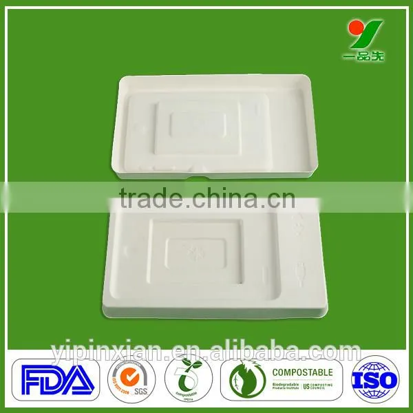 High Quality OEM 90days Biodegradable Chic Packing Sugarcane Bagasse Molded Pulp Electronic Component SD Card Packaging Tray photo-5