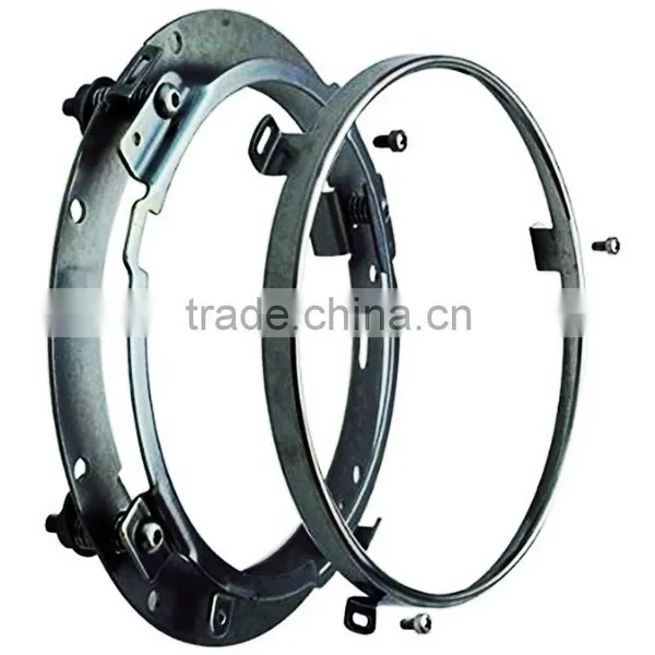 7 Inch Round Daymaker LED Headlight Mounting Bracket Ring for 07-16 Jee-p Wrangler JK Harley Davidso-n Motorcycle photo-4
