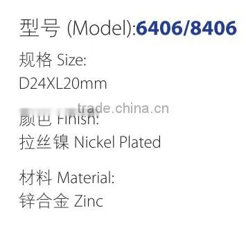 Zinc Alloy Hardware Fitting Drawer Cabinet Cam Lock for Furniture Lock photo-2