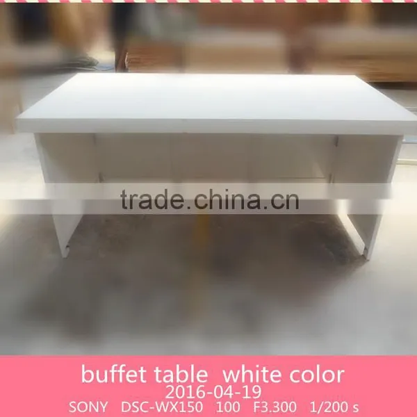 White Wood Restaurant Buffet Table photo-2