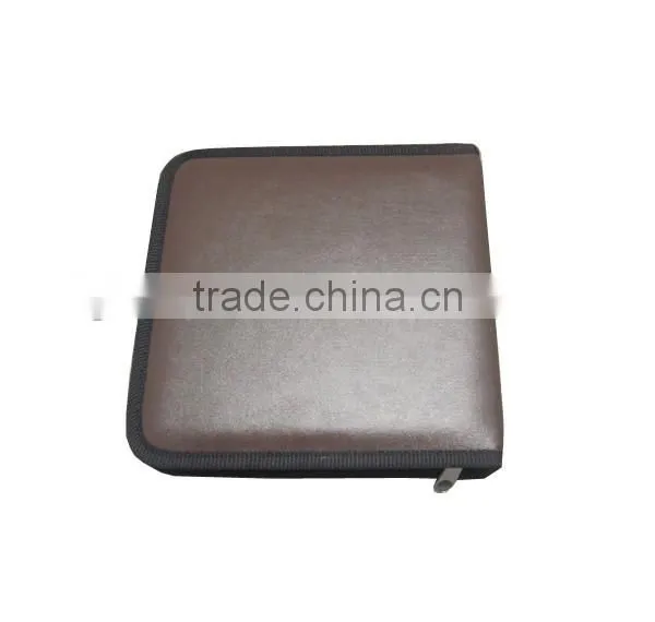 Handmade cd Carrying Case,leather Cover,zipper photo-2
