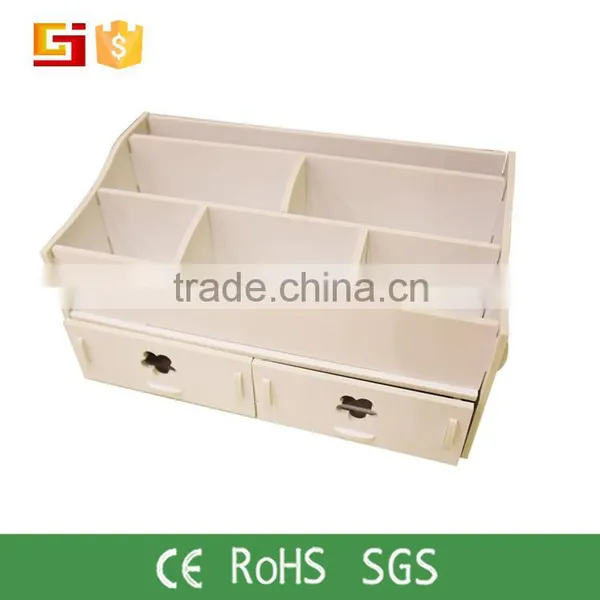 Cosmetic Storage Box DIY Makeup Desk Organizer Stationery Cute Case photo-5