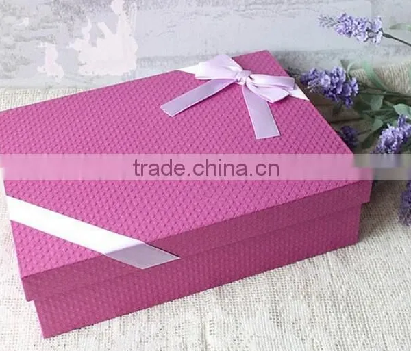 Decorative Corrugated Cardboard Paper Flower Boxes With Ribbon Wholesale photo-5