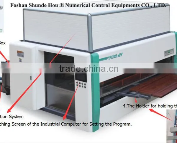 Auto NC Control Spray Painting Machine for the Wooden Door