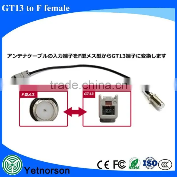 TV Film Antenna Extension Cable With F Female to GT13 Pigtail Cable RG174 photo-2