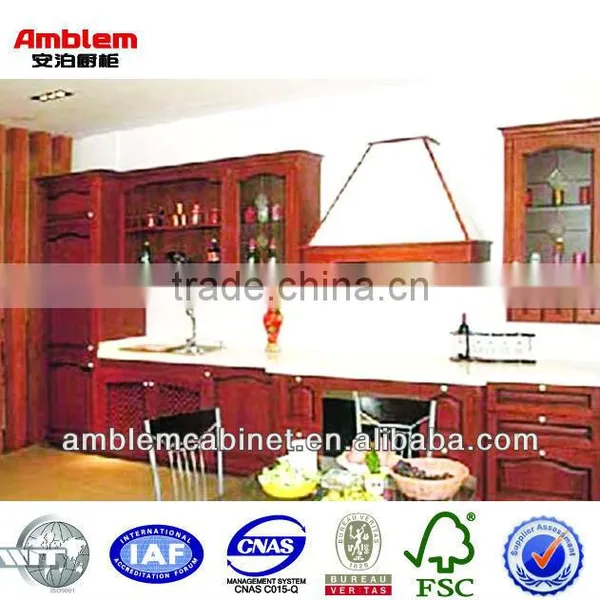 Selling High Quality American Style S507 Solid Wood Kitchen Cabinet