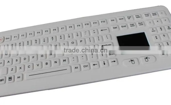 IP68 Waterproof Desktop Silicone Medical Keyboard With Integrate Touchpad photo-3