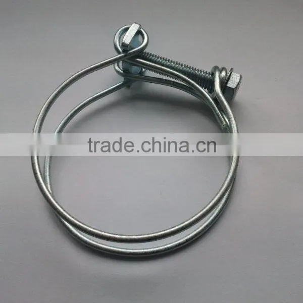 Galvanized Steel Double Wires Hose Clamp\Galvanized Steel Wire Hose Clamp