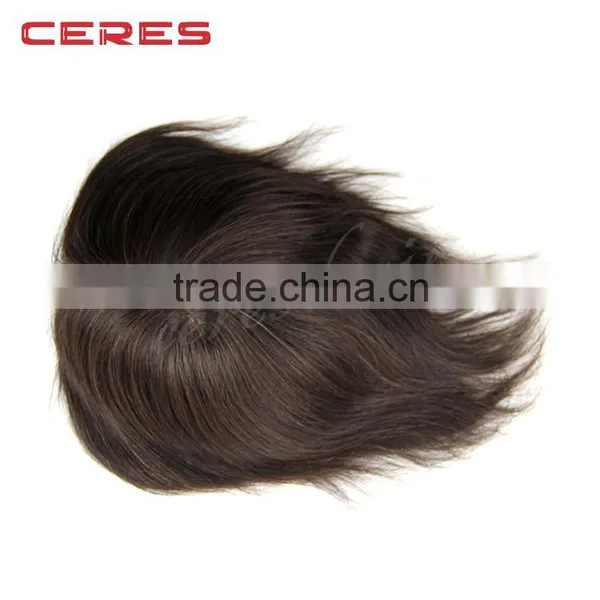 Cheap Indian Remy Human Hair Toupee / Wig for Men photo-3