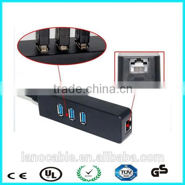 USB C Lan Ethernet With 3 USB 3.0 Hub Network Adapter photo-6