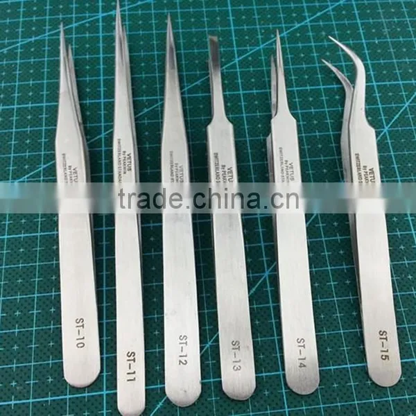 Repairing Tools ST Series Stainless Steel Tweezers / Cheap ESD Tweezers Dongguan Suppliers photo-3