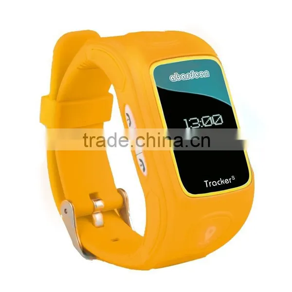 Hi-tech Real Time GPS GSM/GPRS Tracker Global Security Tracking Monitoring Kids Locator Wrist Watch