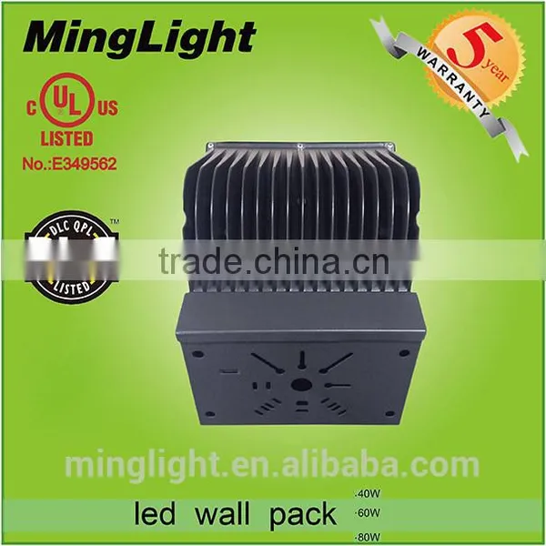 IP65 Trade Assurance DLC UL CUL 40w 60w 80w Led Wall Pack Light , 40w Led Wall Pack Light Out Door Use photo-3