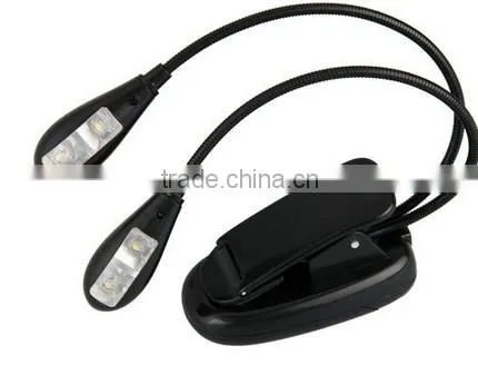 Flexible LED Booklight With Clip For EBook Computer Reading Light With 4 LED Bulb photo-3