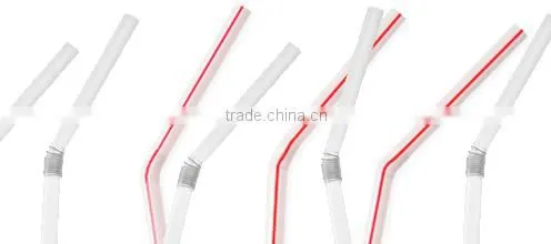 Blue Plastic / Drinking Straws / Spoon Straw. photo-3