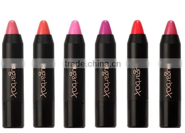 Newest 12 Fashion Colors Name Sugar Box Mini Water Sense Lip Stick Lipstick Pencil, Long Lasting Than Kiss Proof photo-4