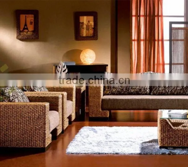 Wicker Furniture - Traditional Water Hyacinth Sofa Set