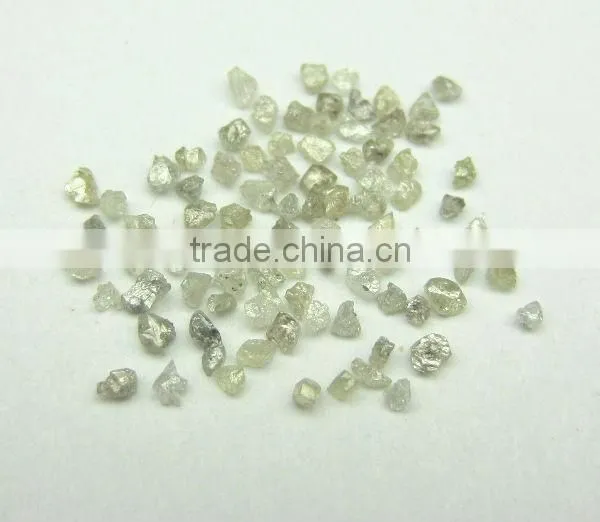 White, Gray Industrial Grade Rough Diamond Very Small Size photo-3