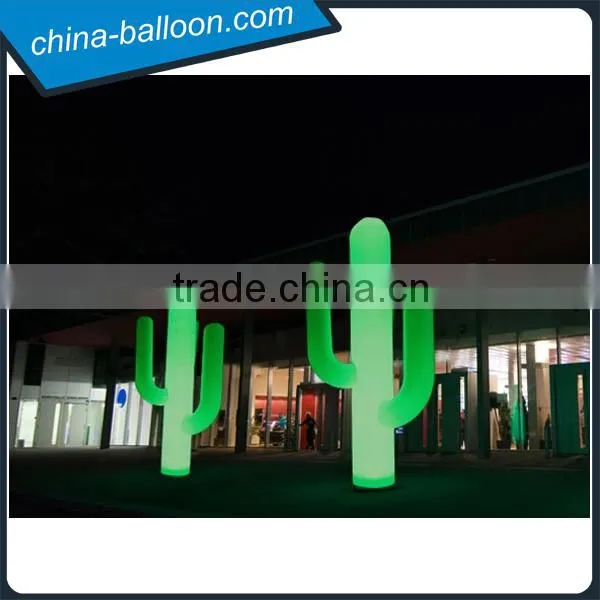 Fascinating Inflatable Lighting Cactus / Inflatable Led Cactus Cone for Event Decoration
