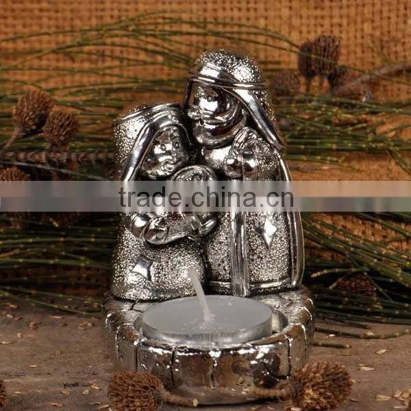 Resin Nativity Set Candlestick photo-4