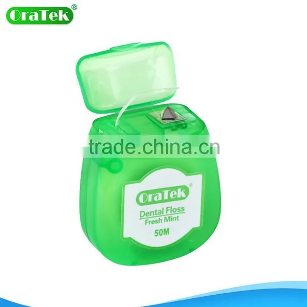 Individual Packed Nylon Dental Floss picks with mint flavor for single use