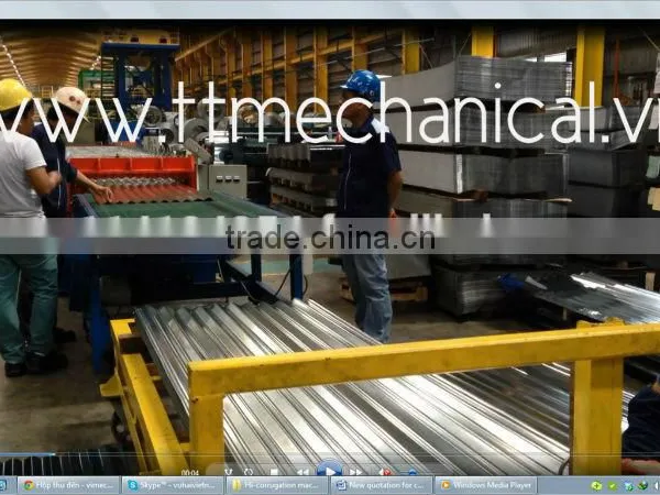 Hi Speed Corrugated Sheet Metal Rollforming Machine
