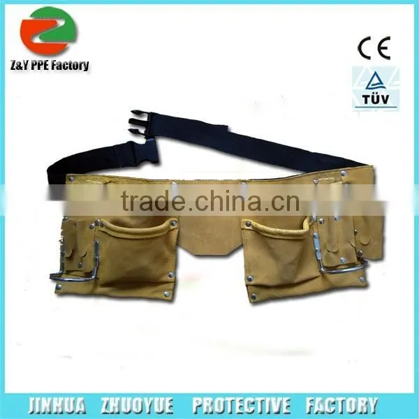 Cow Split Leather Waist Tool Bag With Blet photo-2