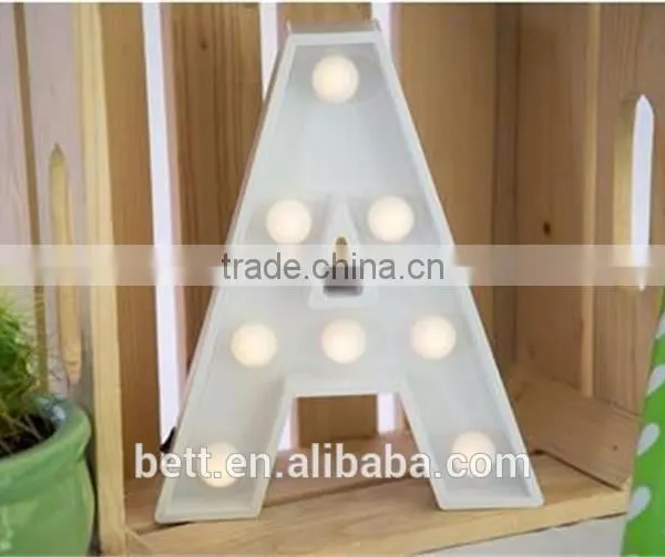 Battery Operated Marquee Letters Light Y With 7pcs White Round Bulb photo-5