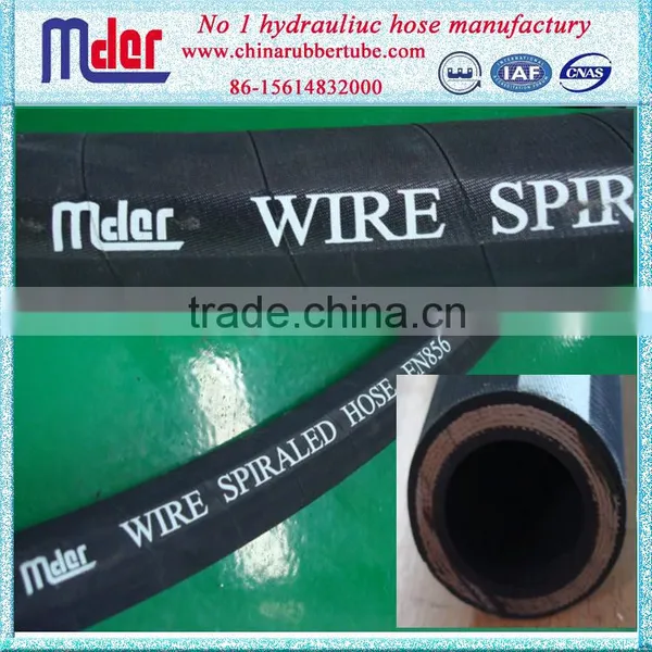 Black Wire Spiraled Hose, Pressure Hydraulic Hose