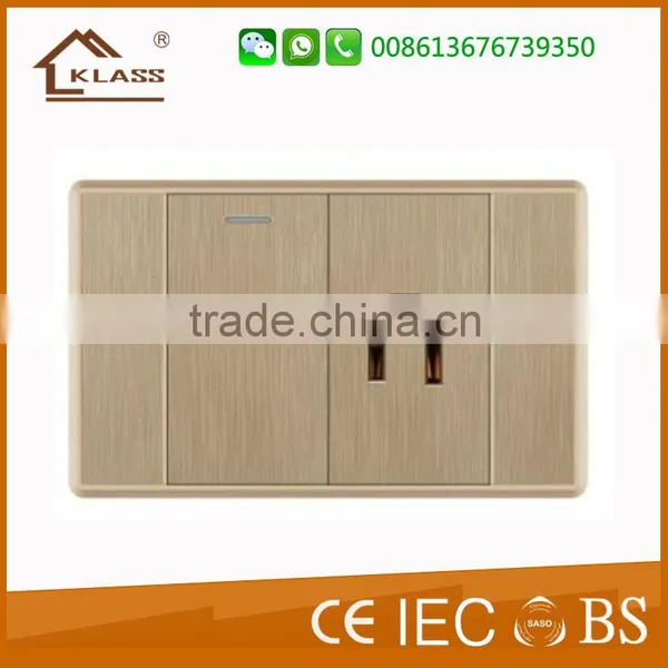 110V 10A Panama Residential Home Use Electric 2 Gangs 2 Way Wall Switches photo-5