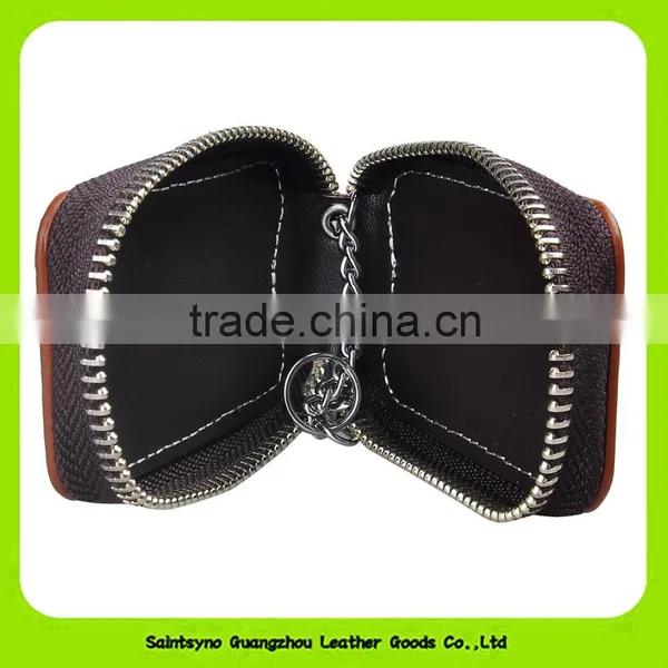 Zip Around Vintage Leather Key Wallet Key Holder 16648 photo-5