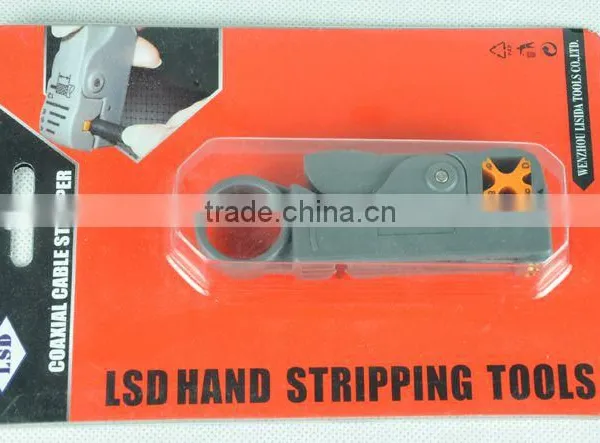 Gray Wire Coaxial RG Audio Cable Stripper Cutter RG6 RG58 photo-2