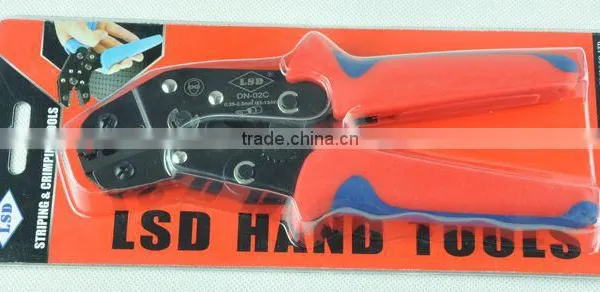 DN-02C European-style 0.25-2.5mm2 2 Wire Crimper 4-14AWG Insulated Connectors Electrical Cable Lug Crimping Tool photo-5