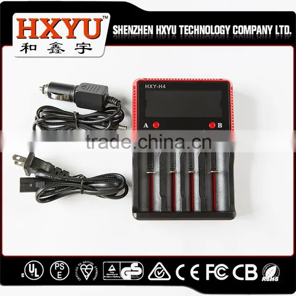 High Efficiency Electronic Cigarette LCD Li Ion 18650 Batter Charger