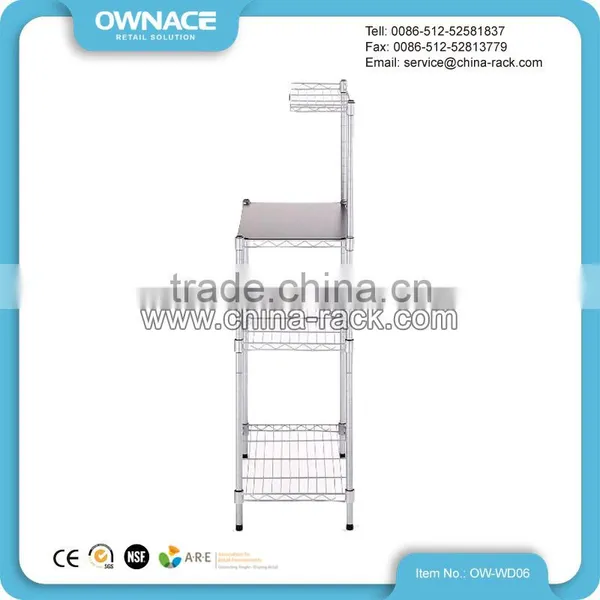 NSF Wire Chrome Stainless Steel Kitchen Storage Rack photo-5