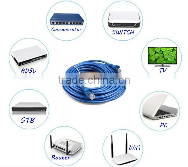 High Quality 4pairs UTP CAT 5e Network Jumper Cable photo-4
