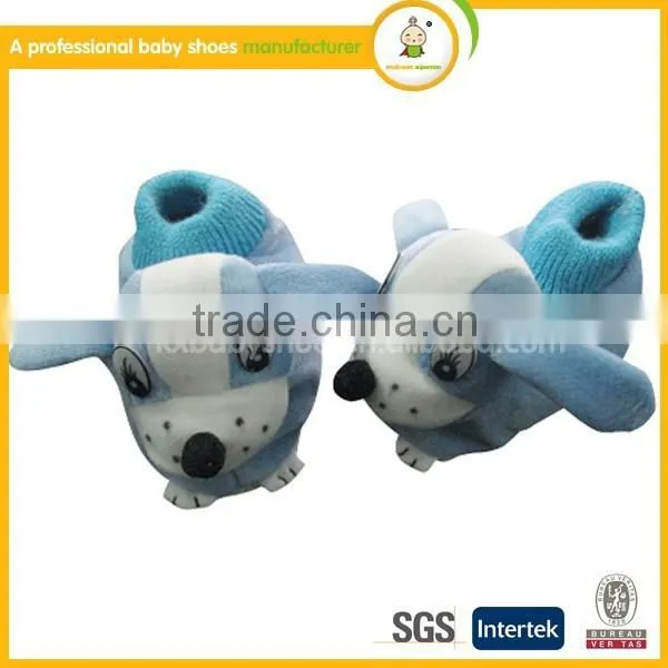 New Style Handmade Lovely Animal Plush Cotton-padded Cheap Newborn Baby Shoes Winter