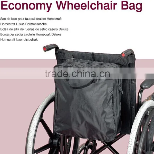 Topmedi1x Waterproof Big Storage Economy Wheelchair Bag Scooter Luggage Zipper Container Bag 20L for Handicapped & Disabled