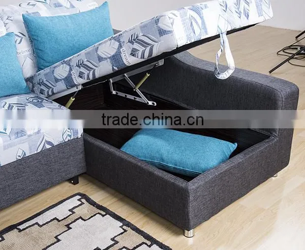 Multifunctional Fabric Corner Sofa Bed With Storage for Wholesales photo-5