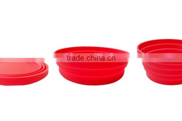 Eco-friendly Food Grade Silicone Collapsible Salad Bowl photo-5