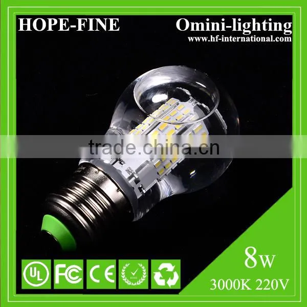 8W Warm White Liquid Cooled Led Bulb CRI 80 E27 / E14 AC110V/ 220-240V LED Bulb Lamp photo-3