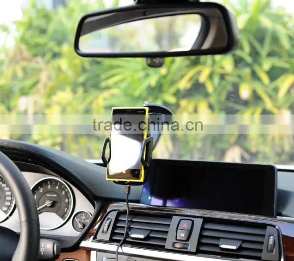 Qi Wireless Car Charger With Adjustable Air Vent Mount For Mobile Phones photo-5