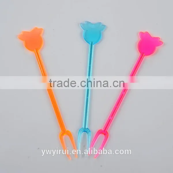 Colorful Plastic Fruit Forks Wholesale photo-6
