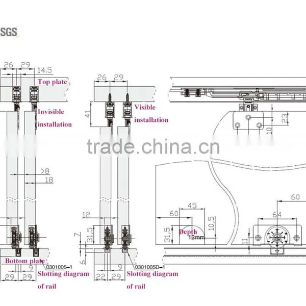 Soft Close Sliding Wardrobe Door Fittings System photo-6