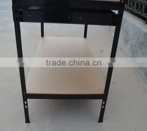 Utility Steel Frame Portable Wooden Workbench photo-6
