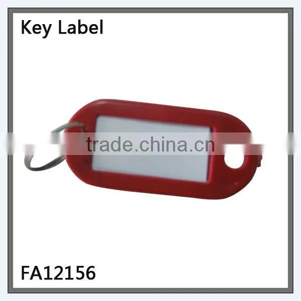 Plastic Hanging key ring label