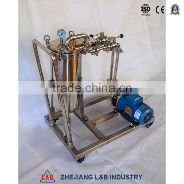Stainless Steel Industrial Movable Filter Food Grade Single Bag Filter photo-3